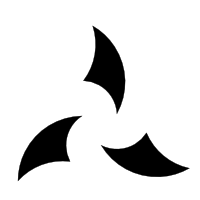 Klingonska Akademien’s logo, black/white, SVG format