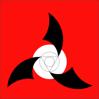 Klingonska Akademien’s logo, black/white, SVG format